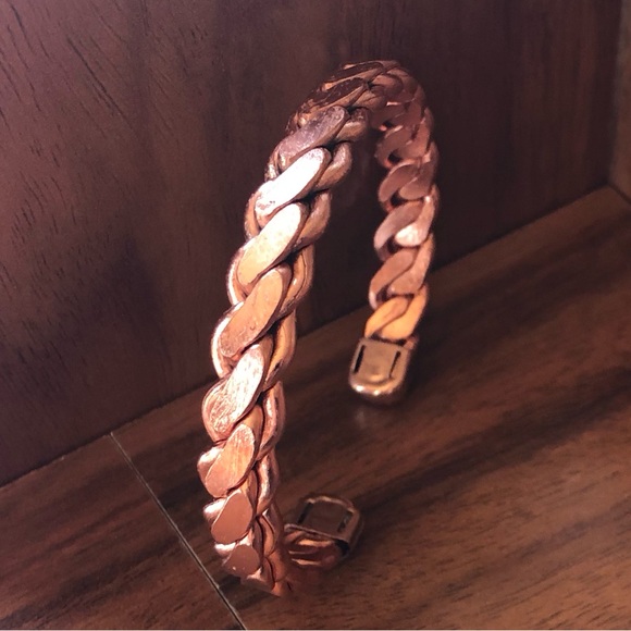 Pure Copper Bracelet Solid Classic Twist Design  Copper Bracelet - Picture 1 of 11